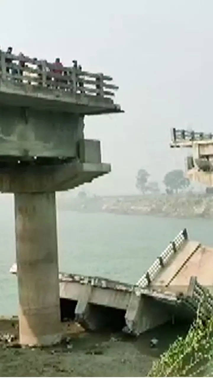 Begusarai Bridge Collapse: 206 metre bridge collapses before 'opening ...