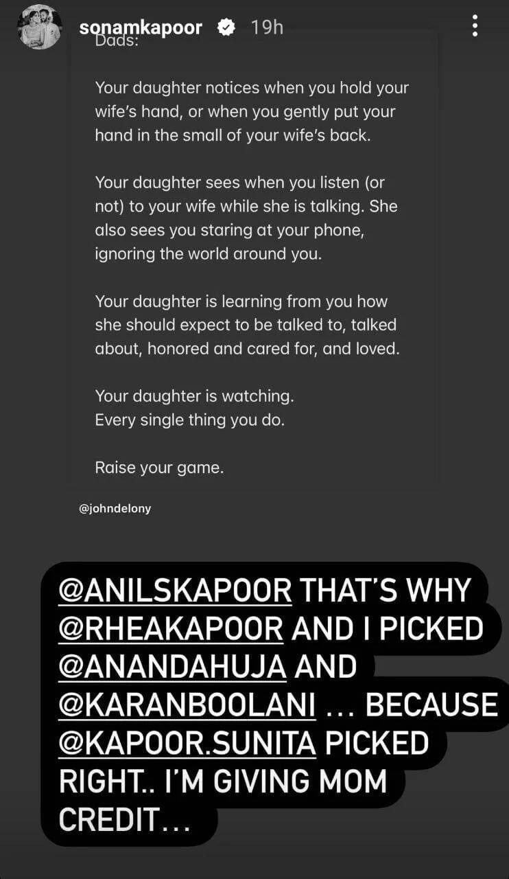Sonam Kapoor reveals with a heartfelt post why she married Anand Ahuja