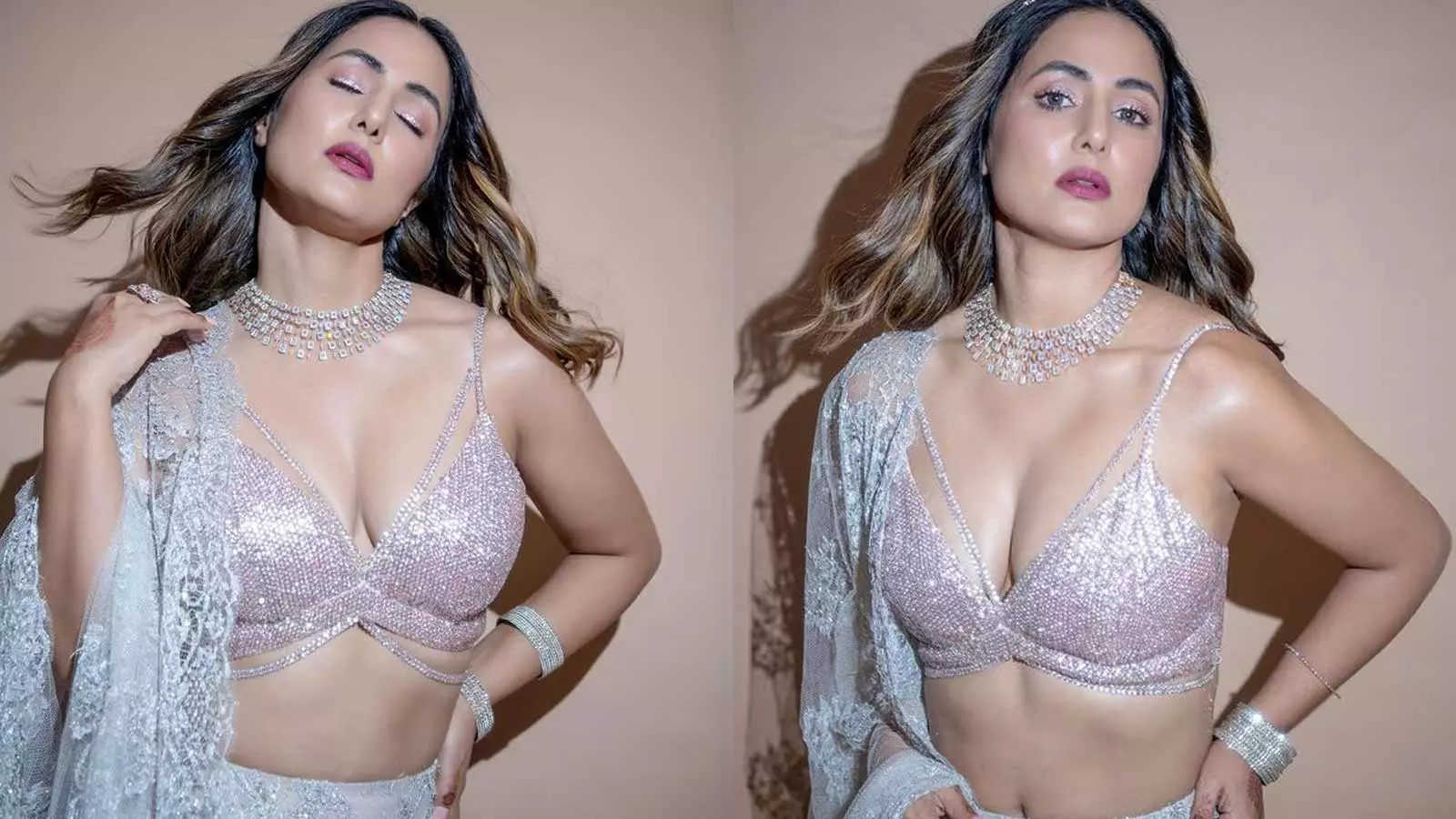 Trying hard to look sexy': Hina Khan crosses all limits of boldness with a  plunging neckline blouse; netizen trolls | Hindi Movie News - Bollywood -  Times of India