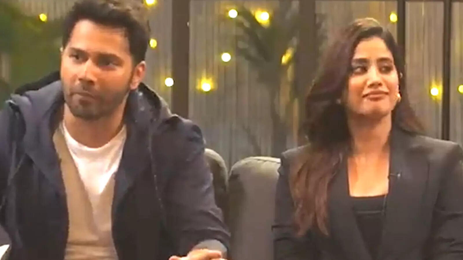 Varun Dhawan says the word ‘b**w job’ in an interview; Janhvi Kapoor’s awkward facial expressions go viral