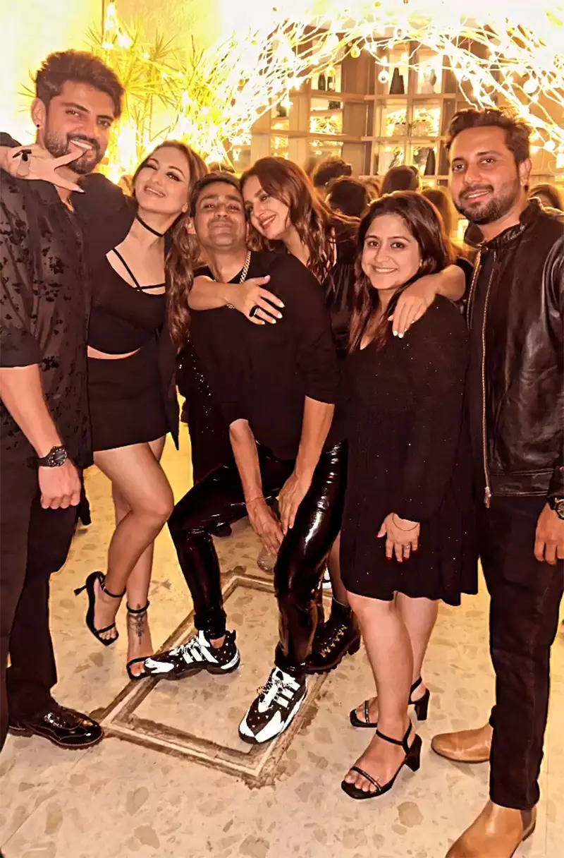 From Disha Patani to Mira Rajput, stars arrive in style at Mohit Rai’s black-themed birthday party