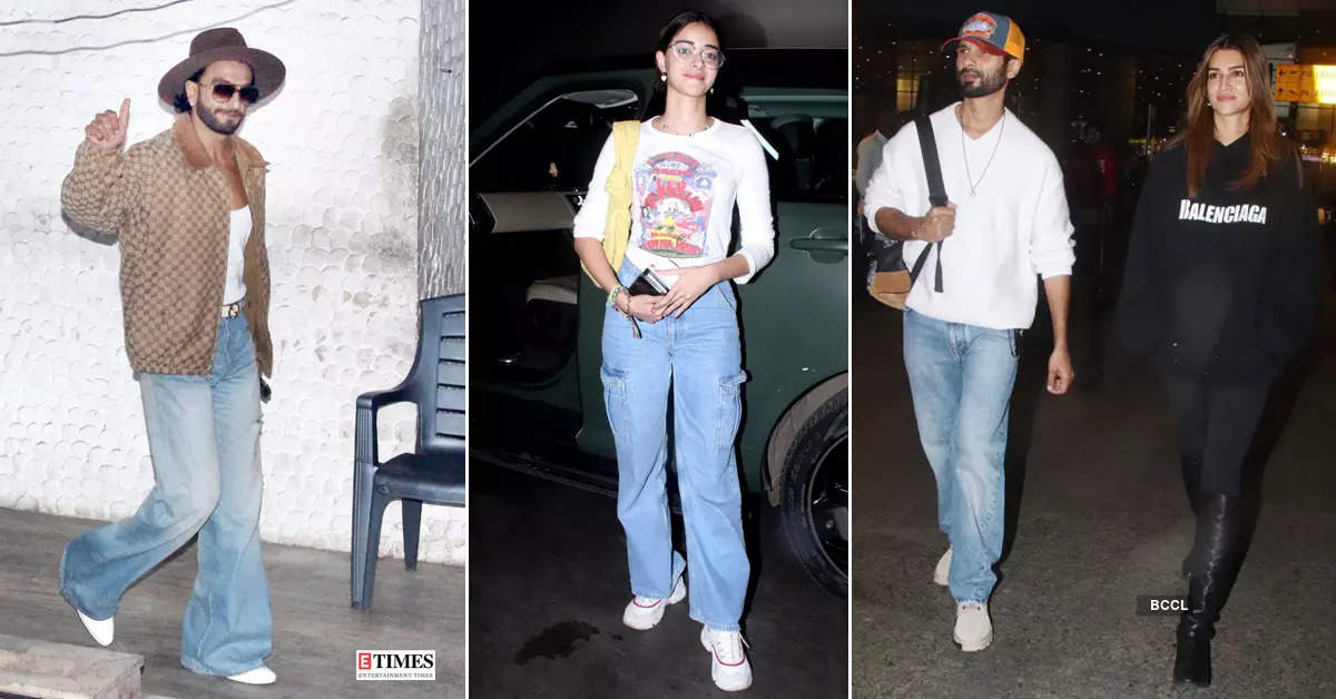 #ETimesSnapped: From Ranveer Singh to Shahid Kapoor-Kriti Sanon, paparazzi pictures of your favourite celebs