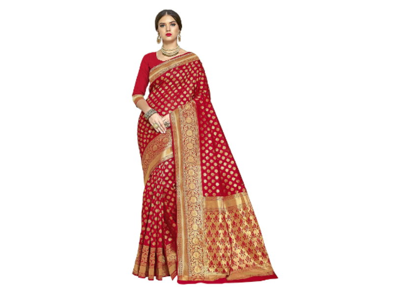 Glory Sarees Women&#39;s Kanchipuram Art Silk Saree