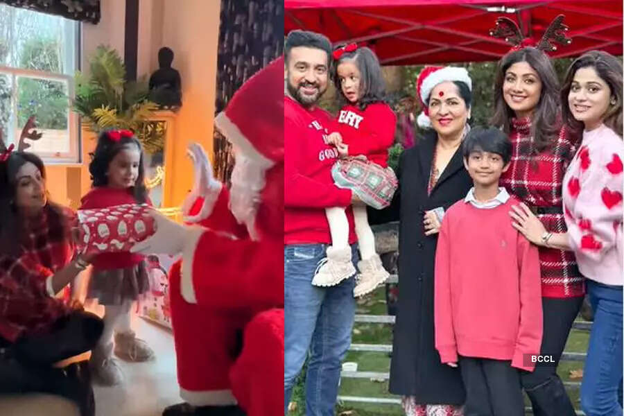 Shilpa Shetty celebrates Christmas with family in London; see pics