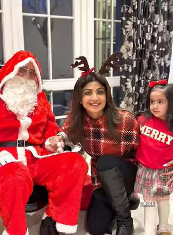 Shilpa Shetty celebrates Christmas with family in London; see pics