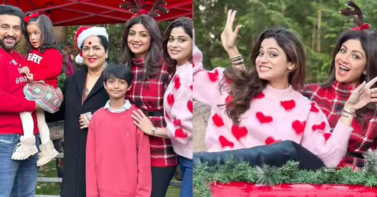 Shilpa Shetty celebrates Christmas with family in London; see pics