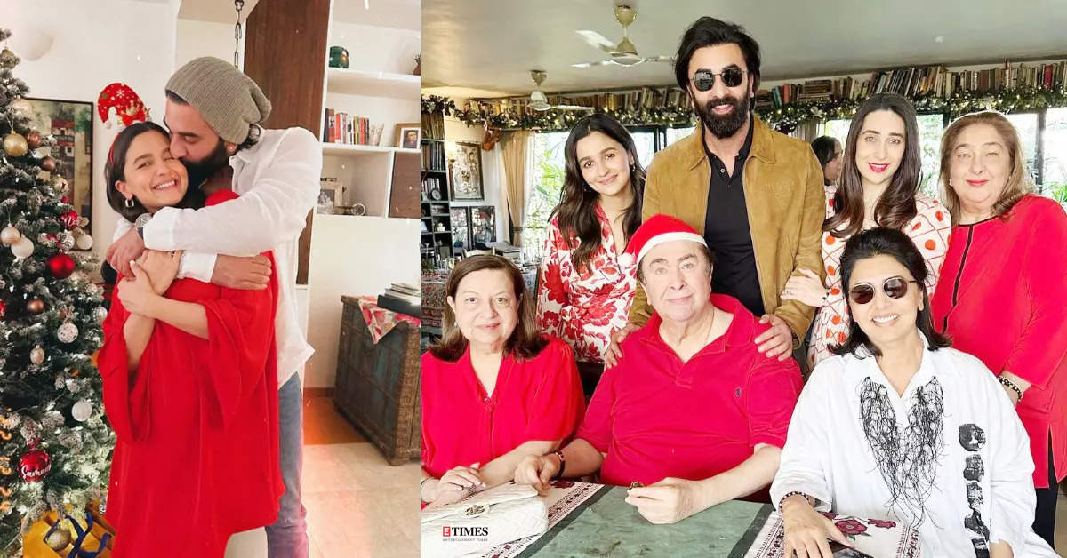 Mushy pictures of lovebirds Alia Bhatt and Ranbir Kapoor from their Christmas celebrations