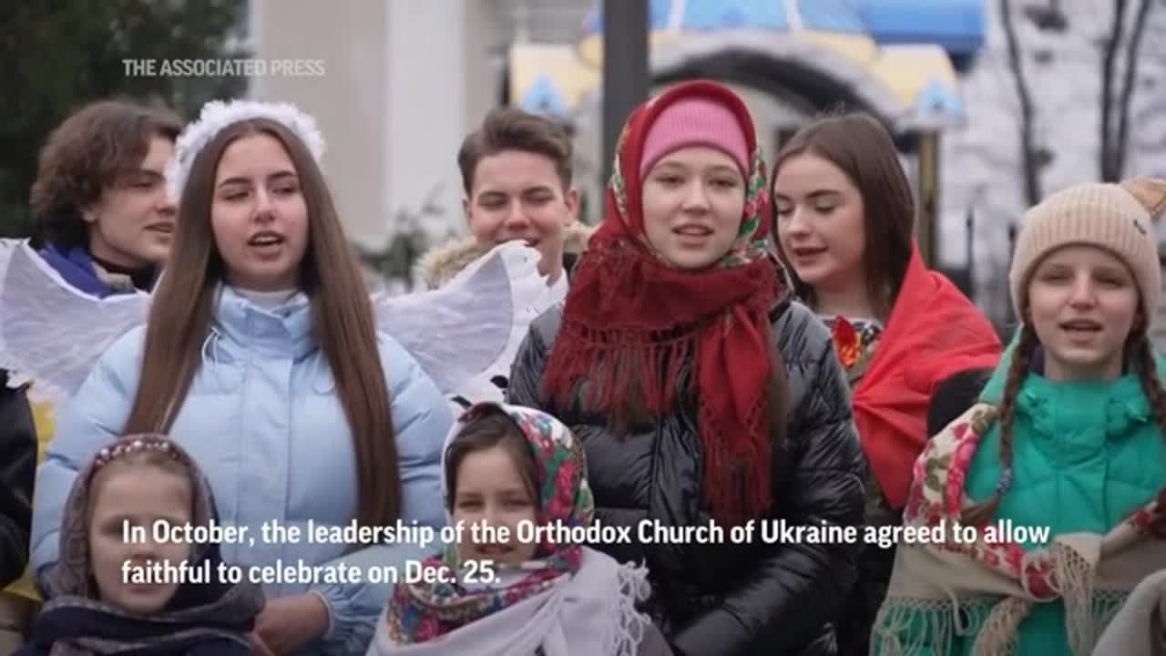 Some Ukrainians part with Russian Christmas date