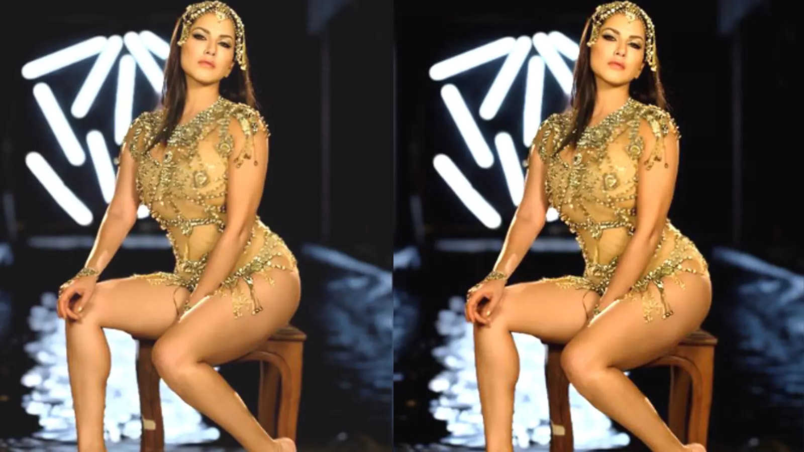Sunny Leone flaunts her glamorous avatar in a shimmery golden bodysuit;  fans call her 'Queen of million hearts' | Hindi Movie News - Bollywood -  Times of India