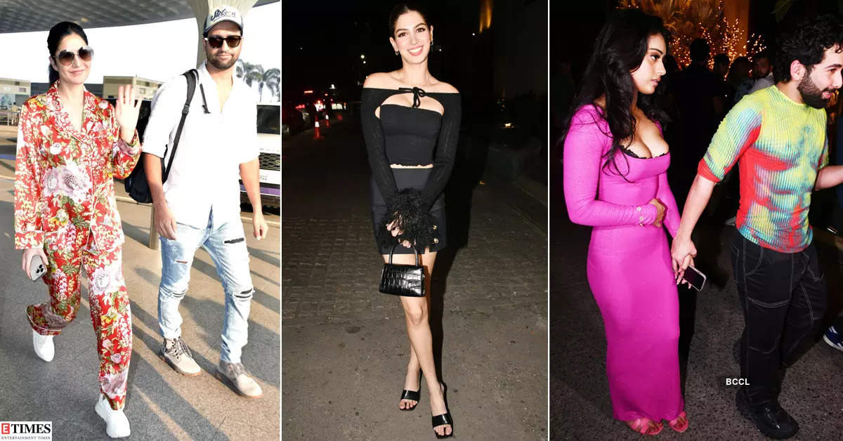 #ETimesSnapped: From Katrina Kaif-Vicky Kaushal to Nysa Devgan, paparazzi pictures of your favourite celebs