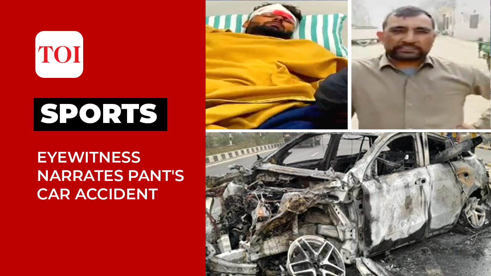 rishabh pant: Miraculous Escape: Eyewitness narrates Rishabh Pant's