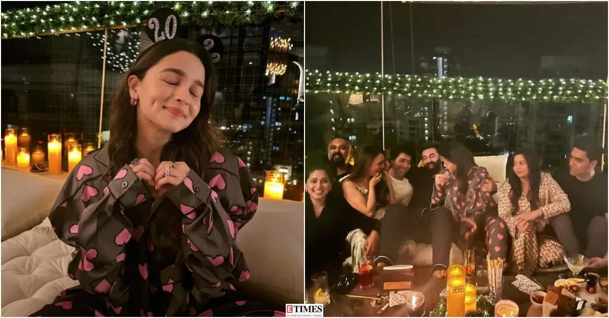 Alia Bhatt rings in New Year with Ranbir Kapoor and close friends, see pictures from her pyjama party