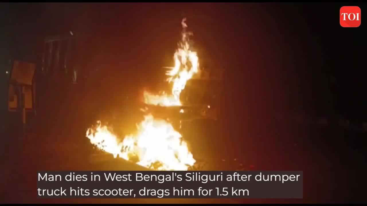 Man dies in Siliguri after dumper truck hits scooter, drags him for 1.5 km