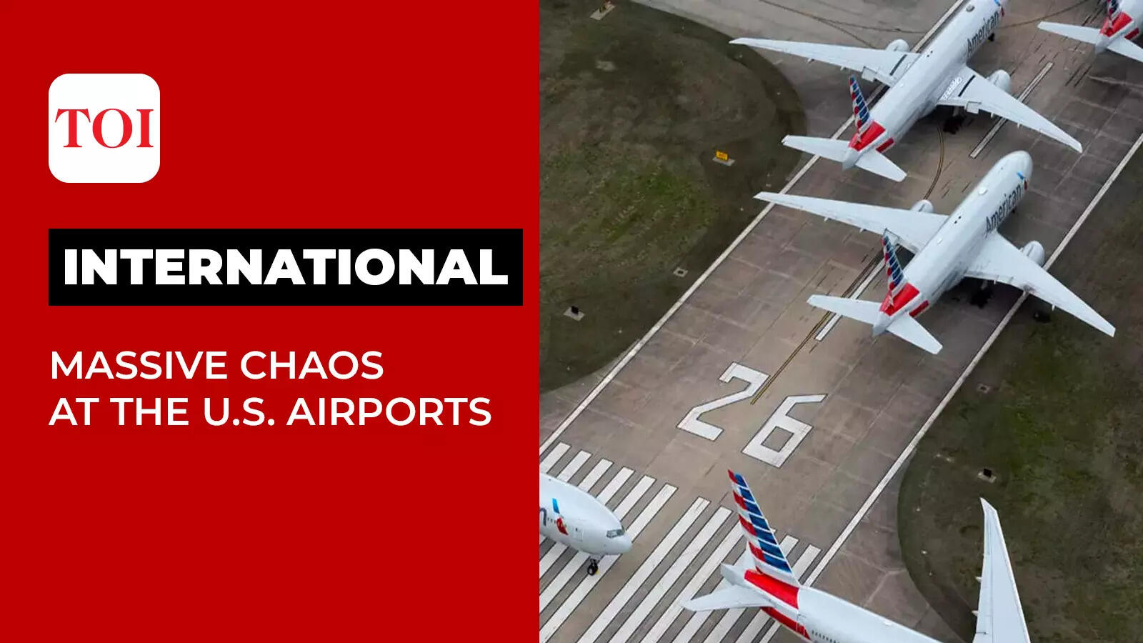 Watch: Massive chaos across America as thousands of flights grounded