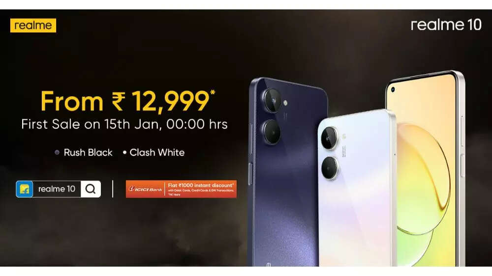 Realme 10 4G to go on first sale on January 15 in India: All the details