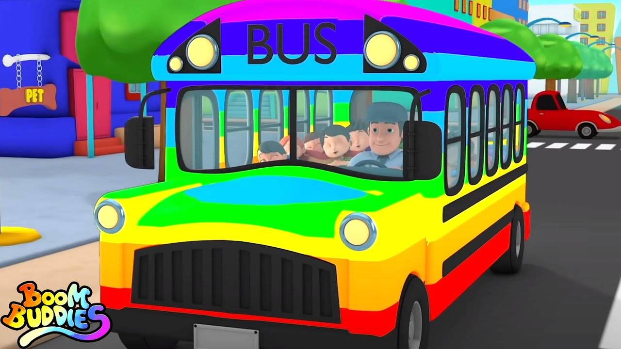 English Nursery Rhymes: Kids Video Song in English 'The Wheels On The Bus'