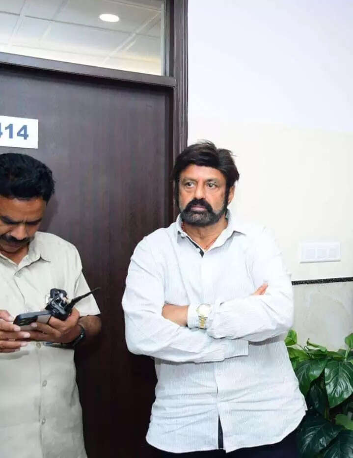 Nandamuri Balakrishna waiting at the hospital