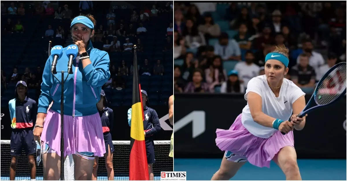 Teary-eyed Sania Mirza bids farewell to Grand Slam career, see pictures from her last Aus Open