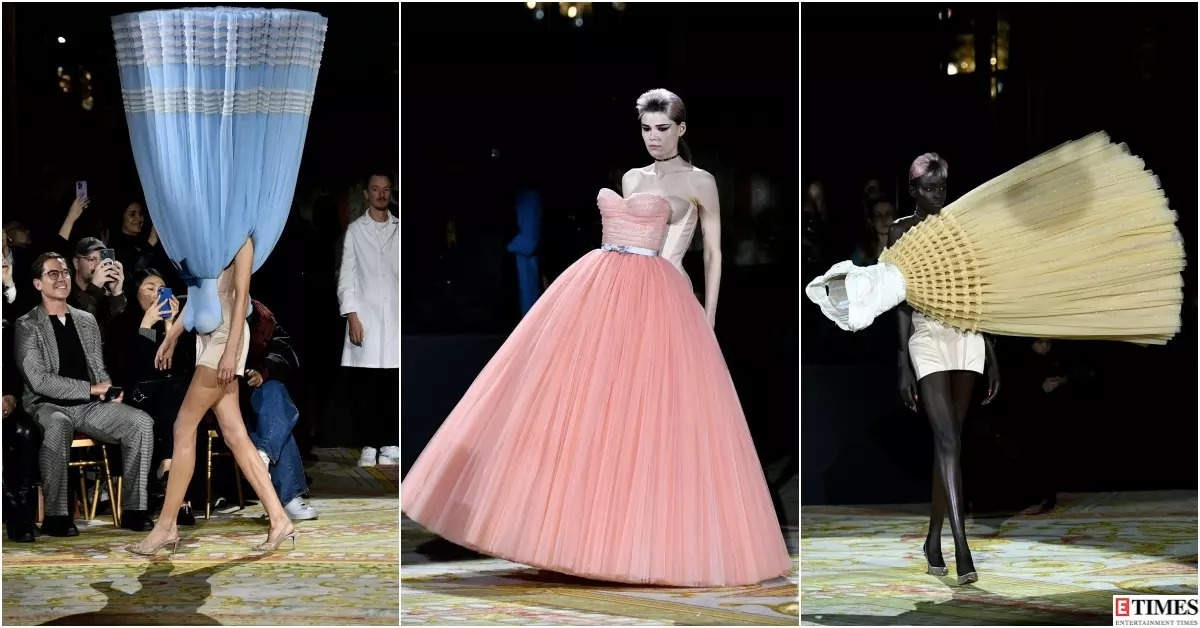 Paris Haute Couture Week 2023: Viktor & Rolf make jaws drop with upside-down and sideways gowns, see incredible pictures