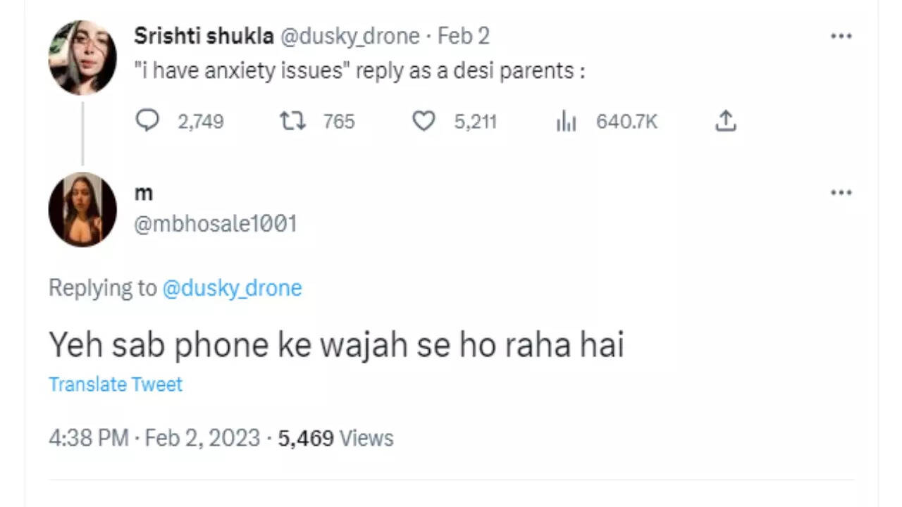 &lsquo;Sab fon ki wajah se&rsquo;: Twitter comes up with hilarious suggestions desi parents have for anxiety issues