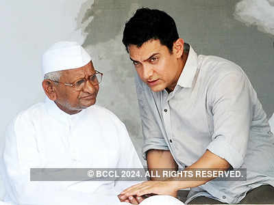 Aamir Khan meets Anna Hazare