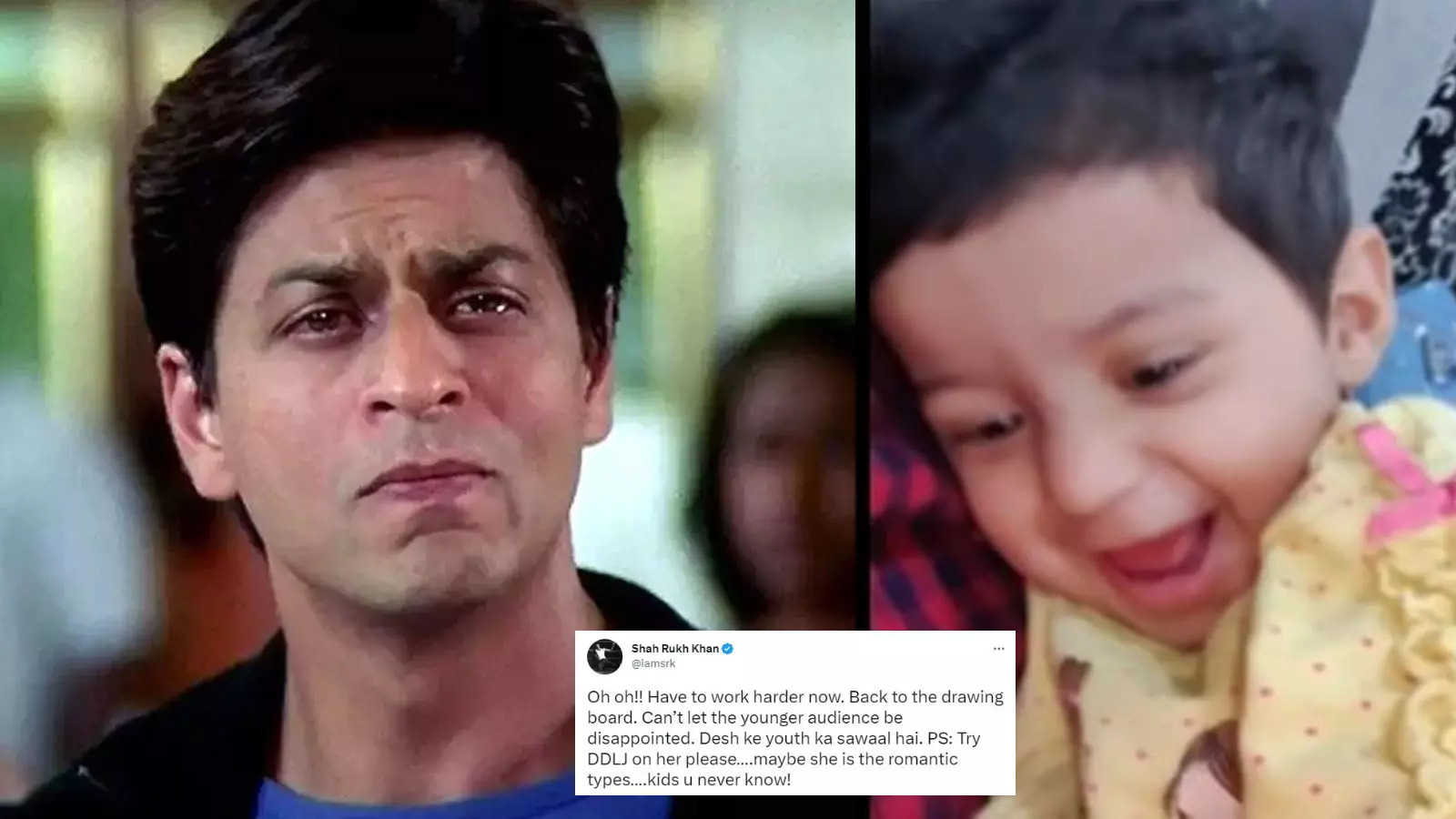 Try DDLJ on her': Shah Rukh Khan's reaction to a child saying she ...