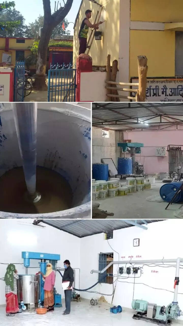 Chhattisgarh produces 17,000 litres paint from cow dung Raipur News