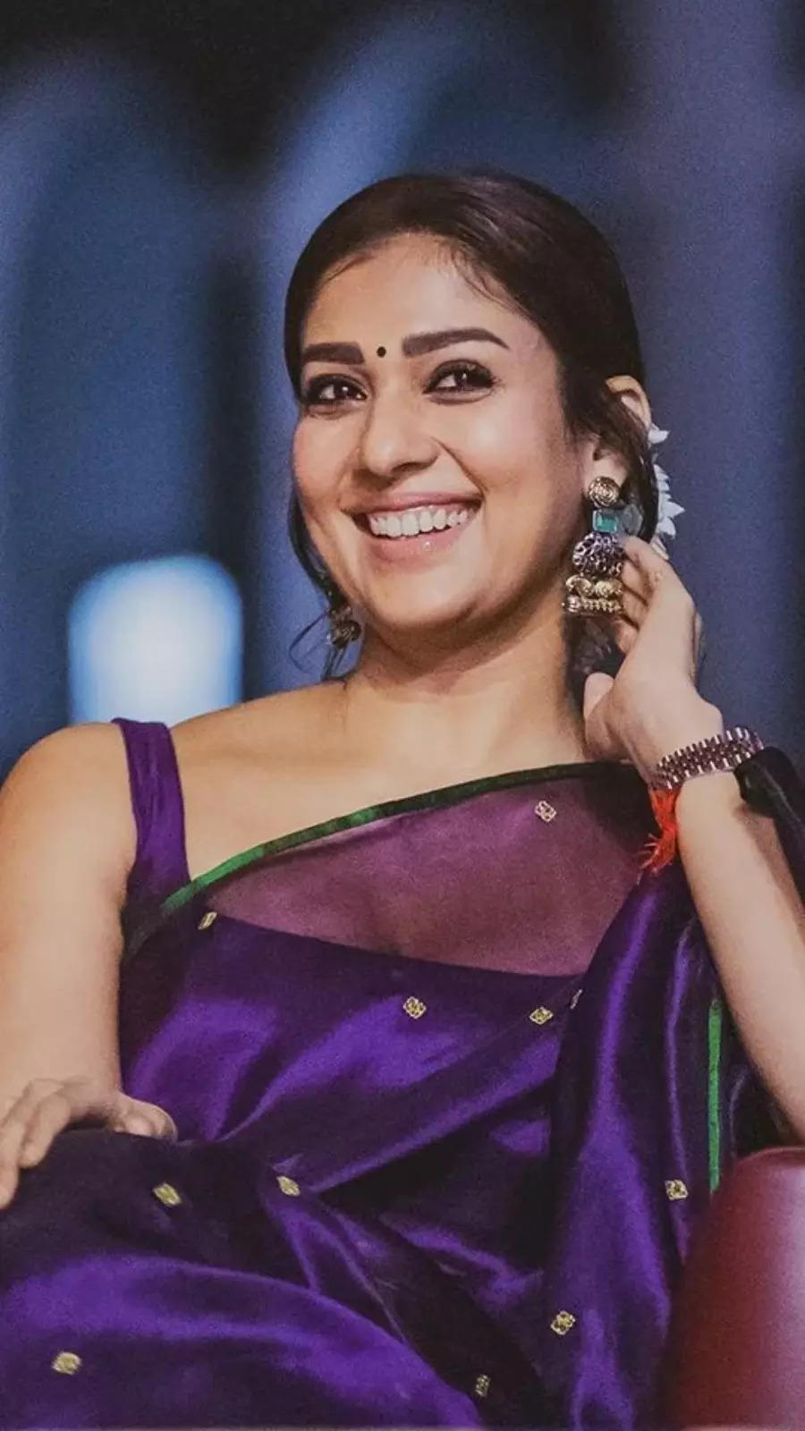 Nayanthara carries an organza saree with grace | Times of India