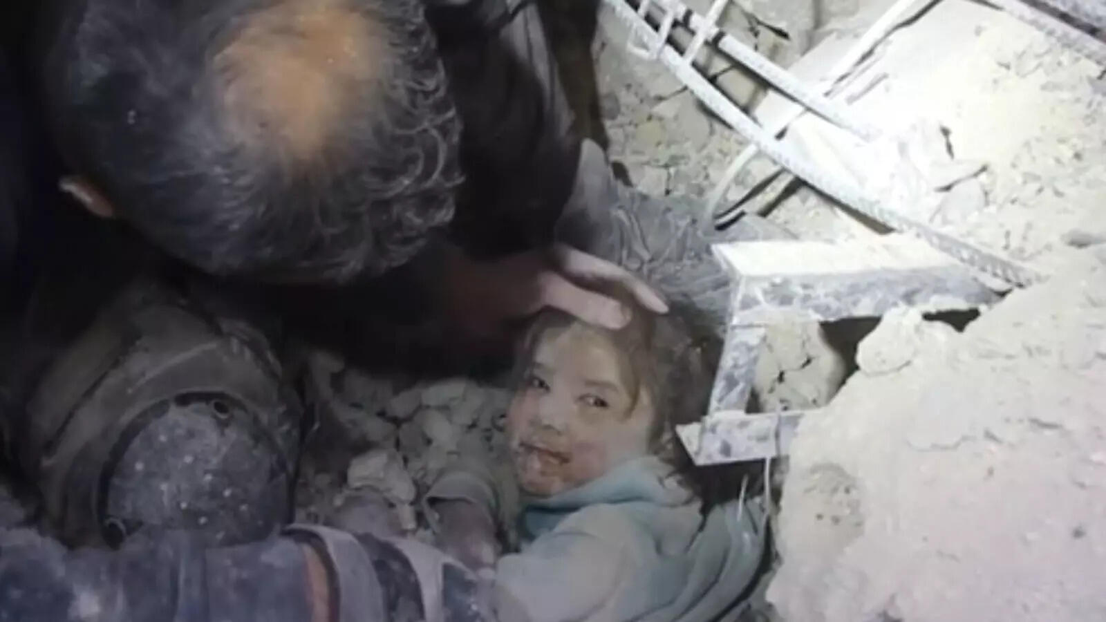 Child rescued from rubble after Syria quake