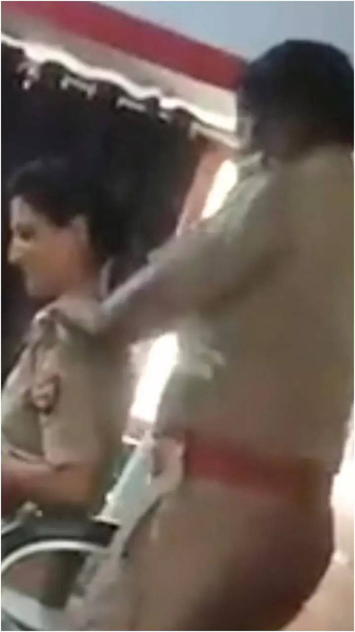 Caught on cam: Woman SHO gets massage from constable | Times of India