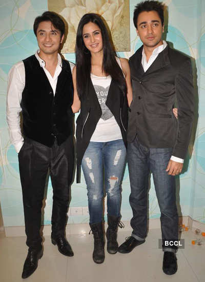 Kat, Imran, Ali on the sets of 'X Factor'