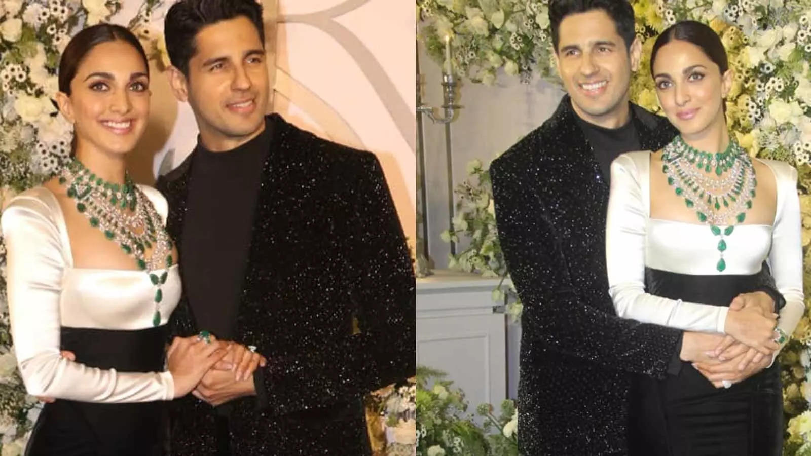 Sidharth Malhotra Kiara Advani Reception Newlyweds Make Stylish Entry