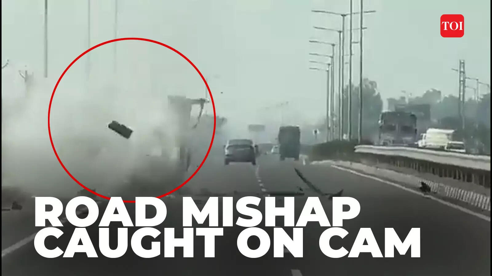 Viral video Car crashes on Punjab highway as stunt goes wrong