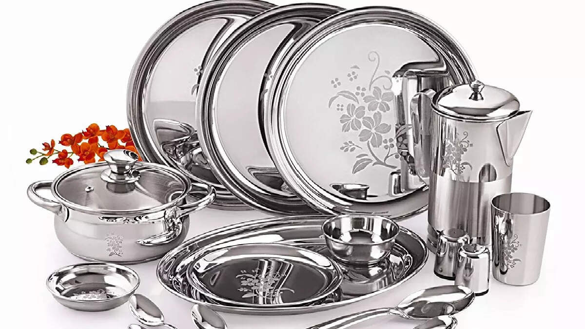 Steel Dinner Set That Are Long Lasting Times of India