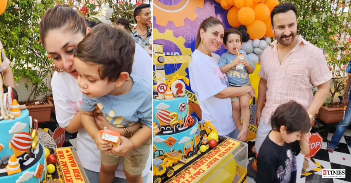 A sneak peek into fun-filled birthday party of Kareena Kapoor and Saif Ali Khan's little one 'Jeh Baba'