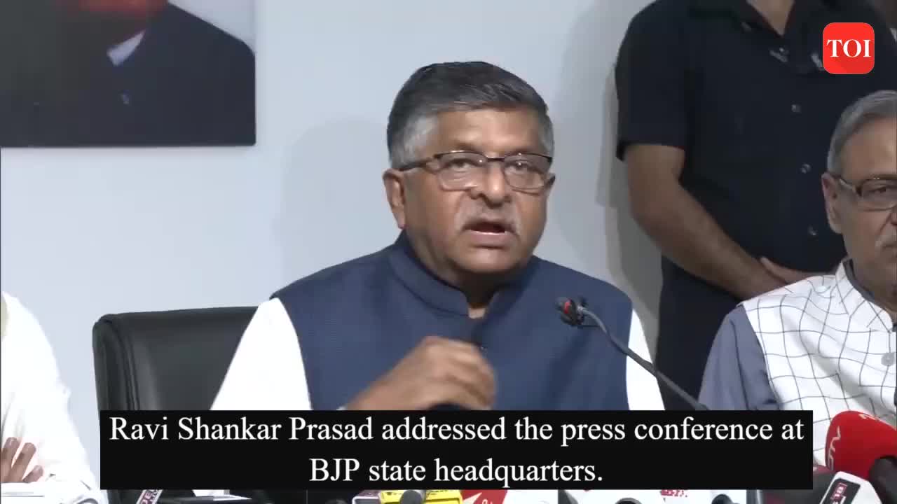 Bjp Press Conference At BJP State Headquarters