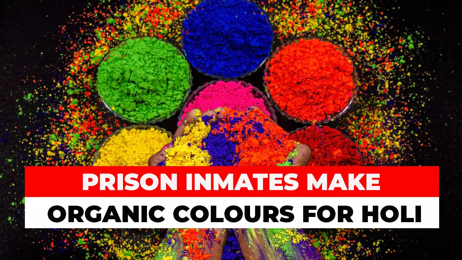 Agra prison inmates make organic colours for Holi