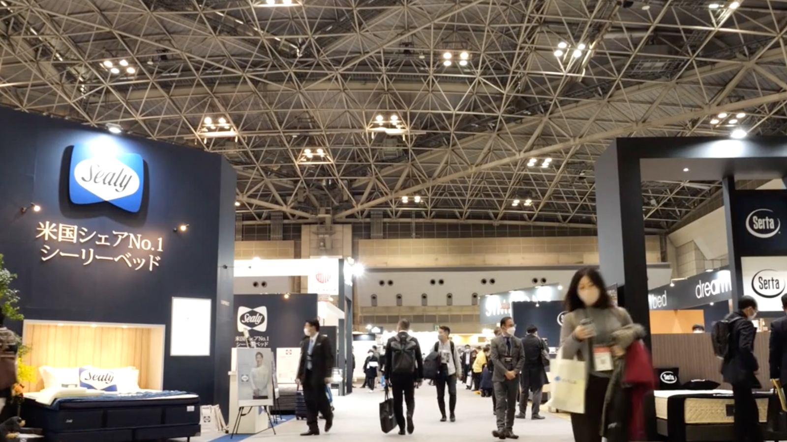 Furniture exhibition in Japan attract visitors