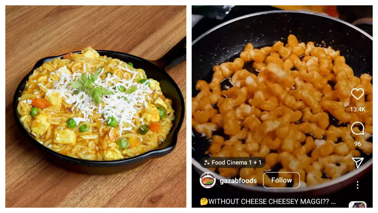 Viral How to make nocheese Cheesy Maggi at home Times of India