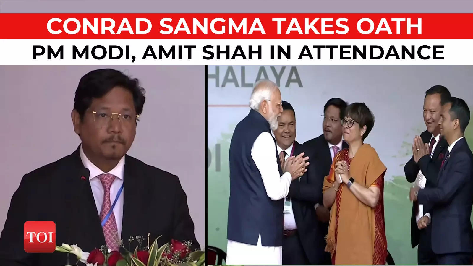 Conrad Sangma Sworn In As Meghalaya CM With 11 Ministers PM Modi Amit Shah Attend Oath Ceremony