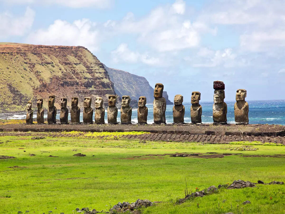 New moai statue discovered in Easter Island Times of India Travel
