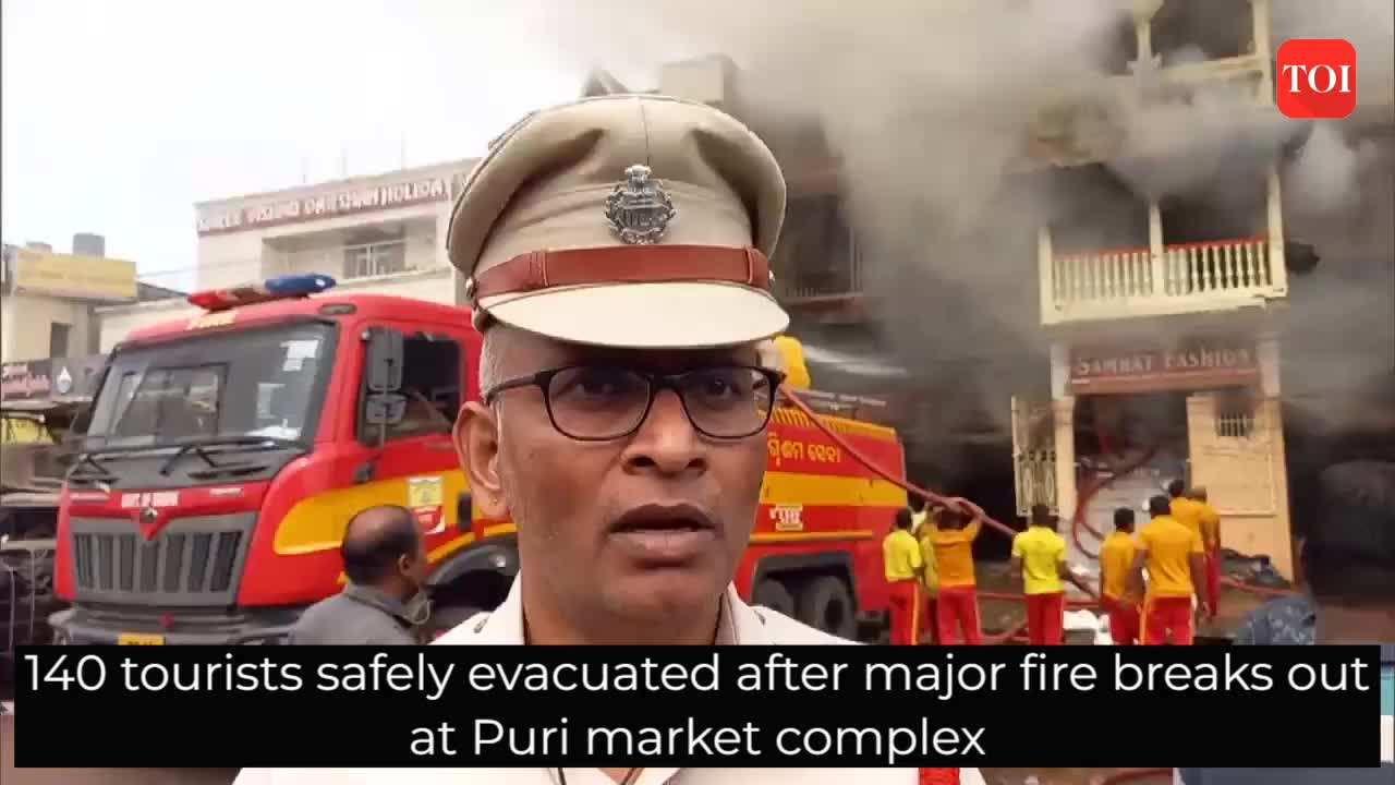 140 tourists safely evacuated after major fire breaks out at Puri ...