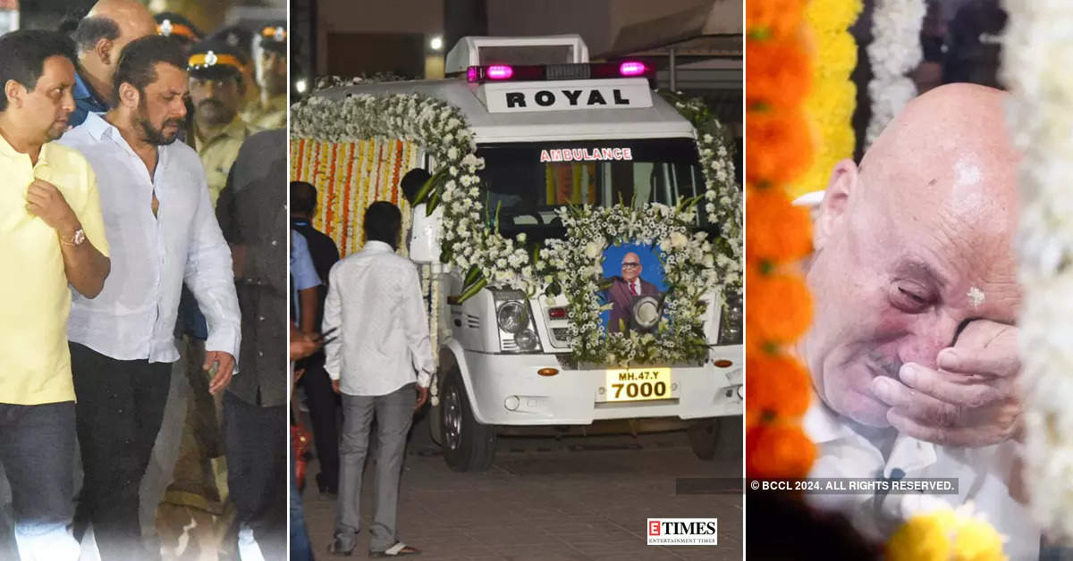 ​Satish Kaushik funeral: From Salman Khan-Anupam Kher to Shehnaaz Gill, stars bid a teary goodbye to the versatile actor