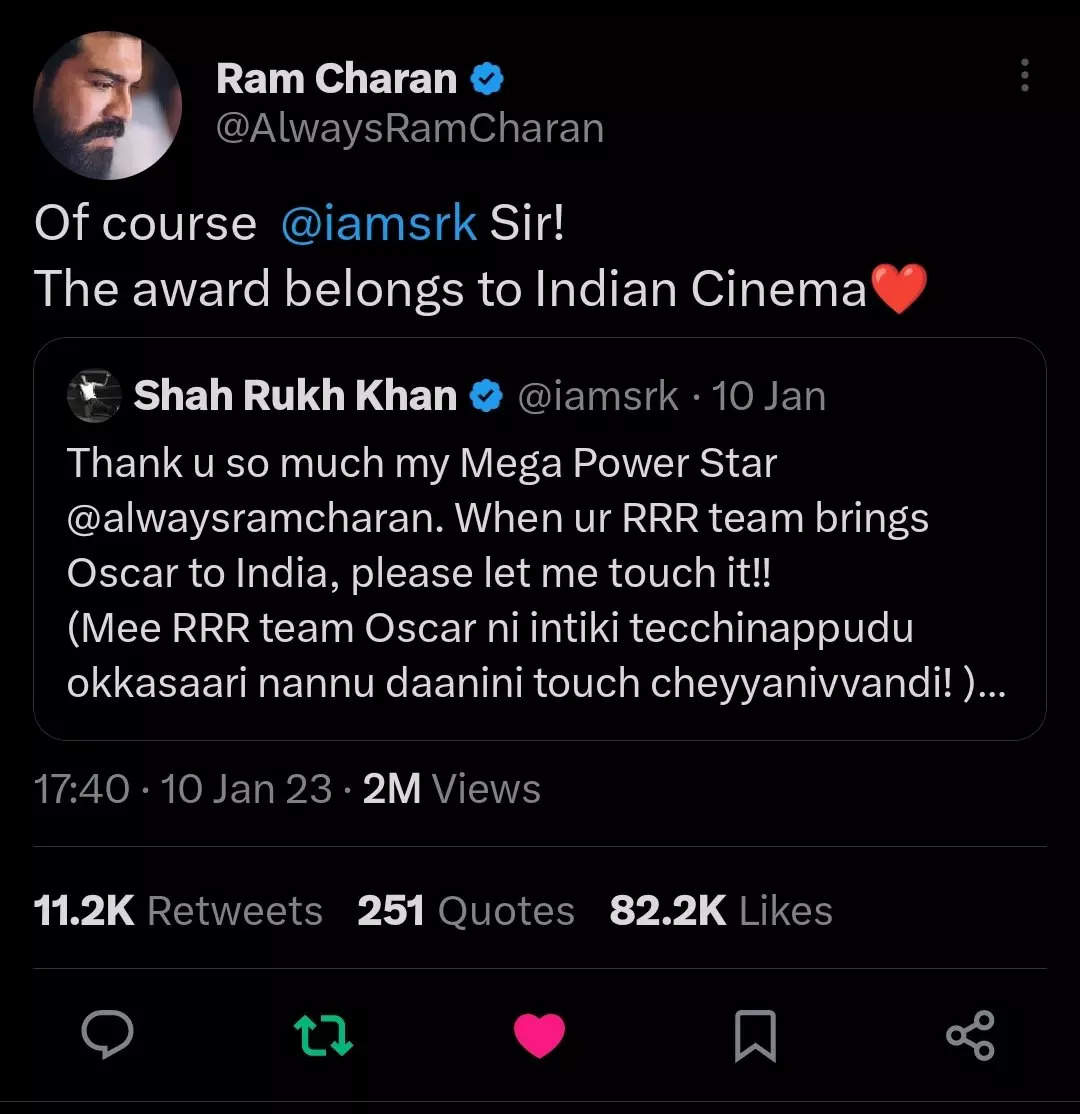 Ram Charan SRK