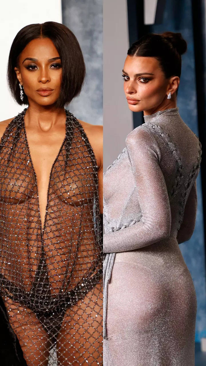 Oscars 2023: All the naked dresses spotted at Vanity Fair Oscar Party 2023  | Times of India