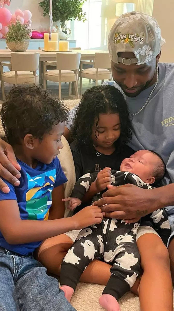 Tristan Thompson Shares First Pic of His Kids True and Prince Together