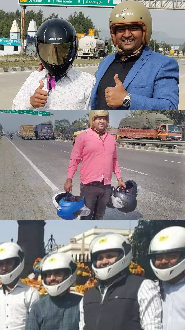 This Indian man has given 56 000 helmets away for free Times of