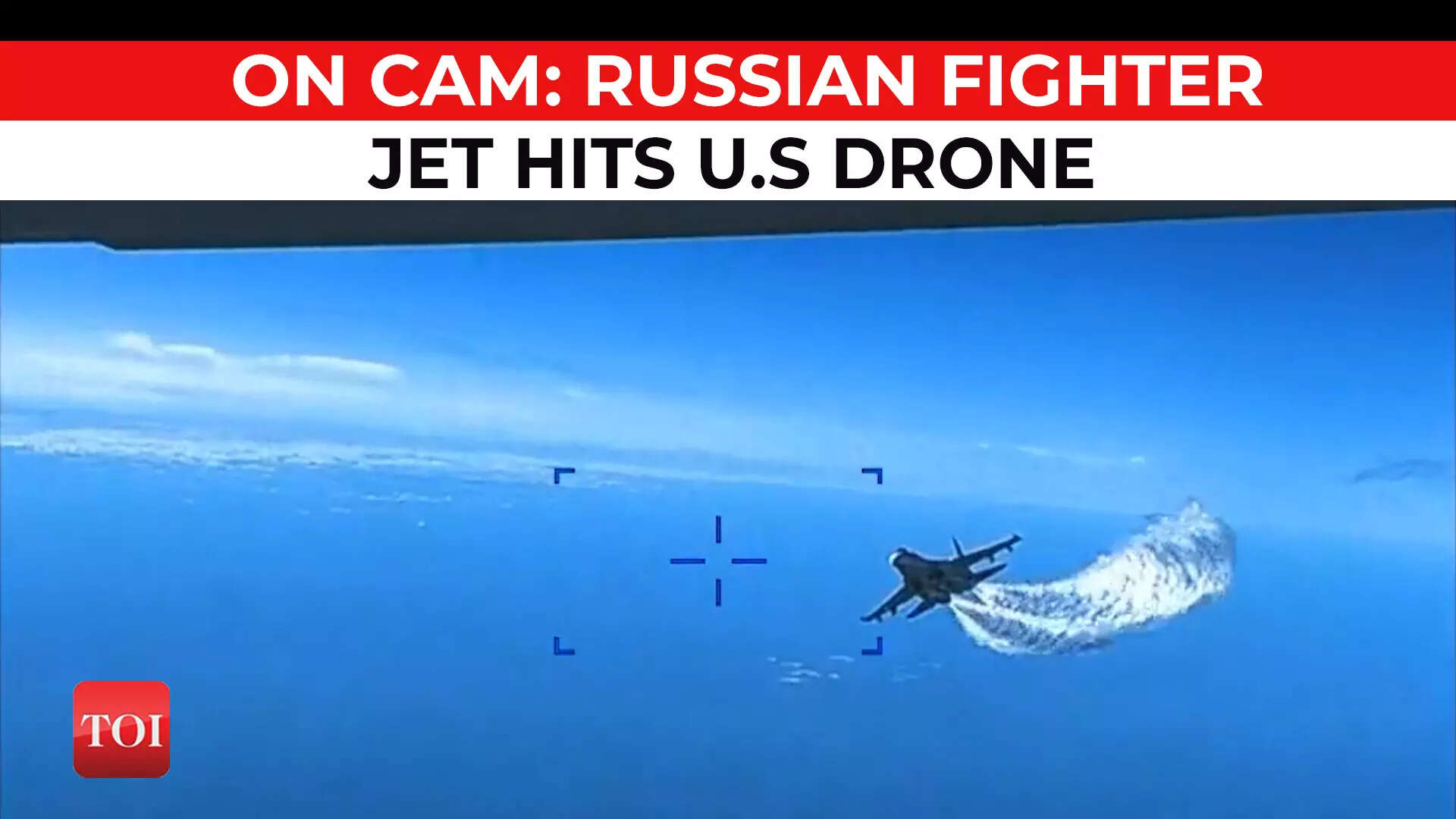 Watch US releases footage of collision between American drone and