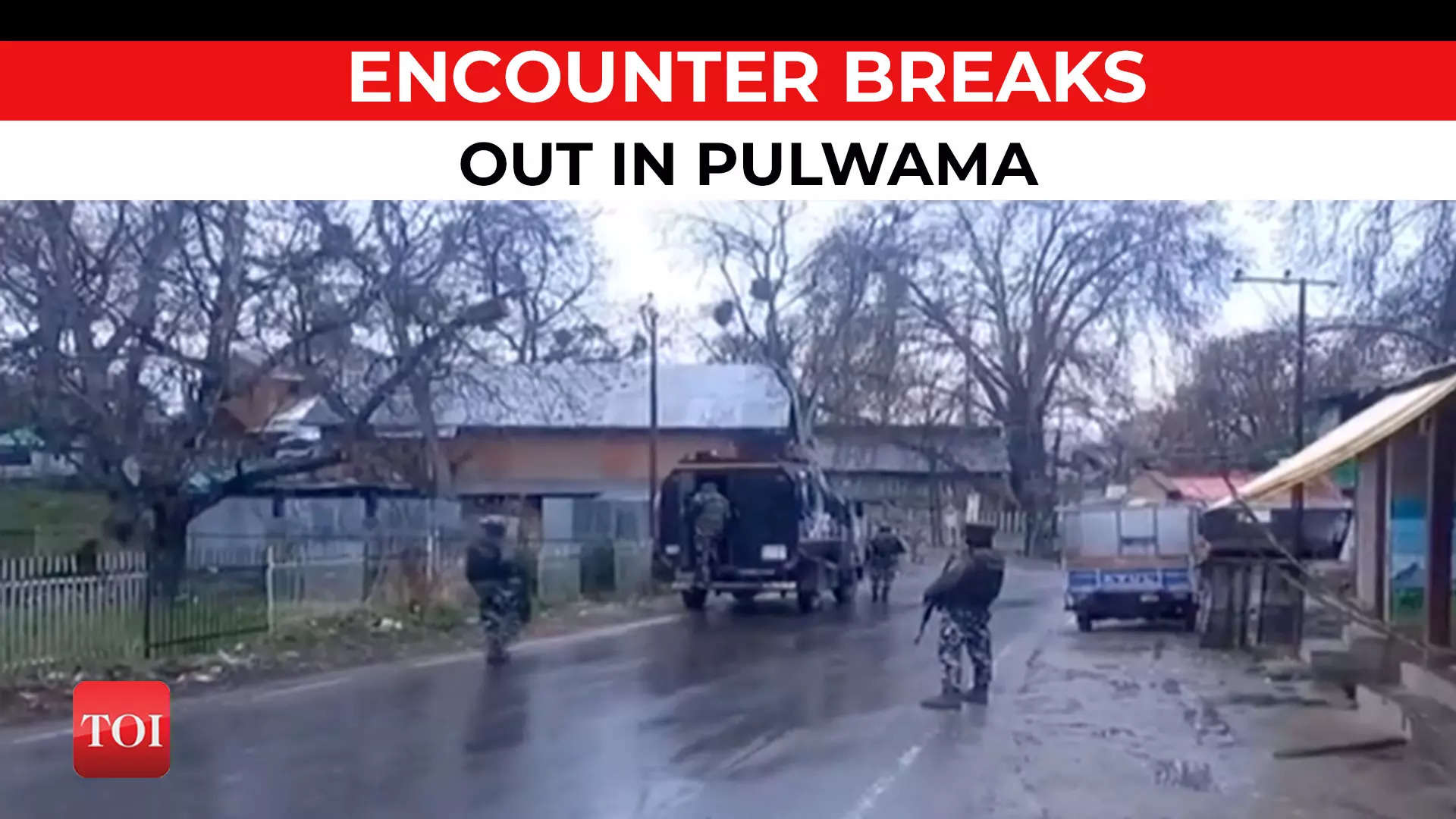 J&K: Encounter Breaks Out Between Terrorists And Security Forces In Pulwama