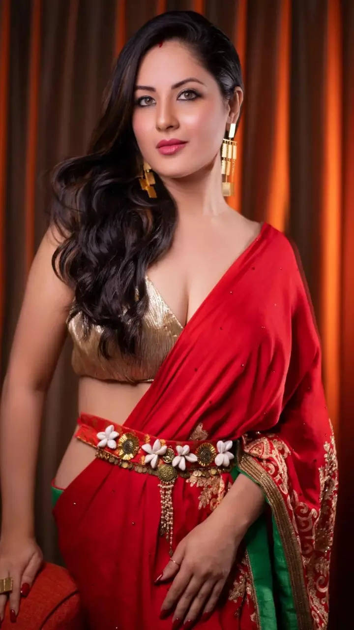 Bengali beauty Puja Banerjee dazzles in red